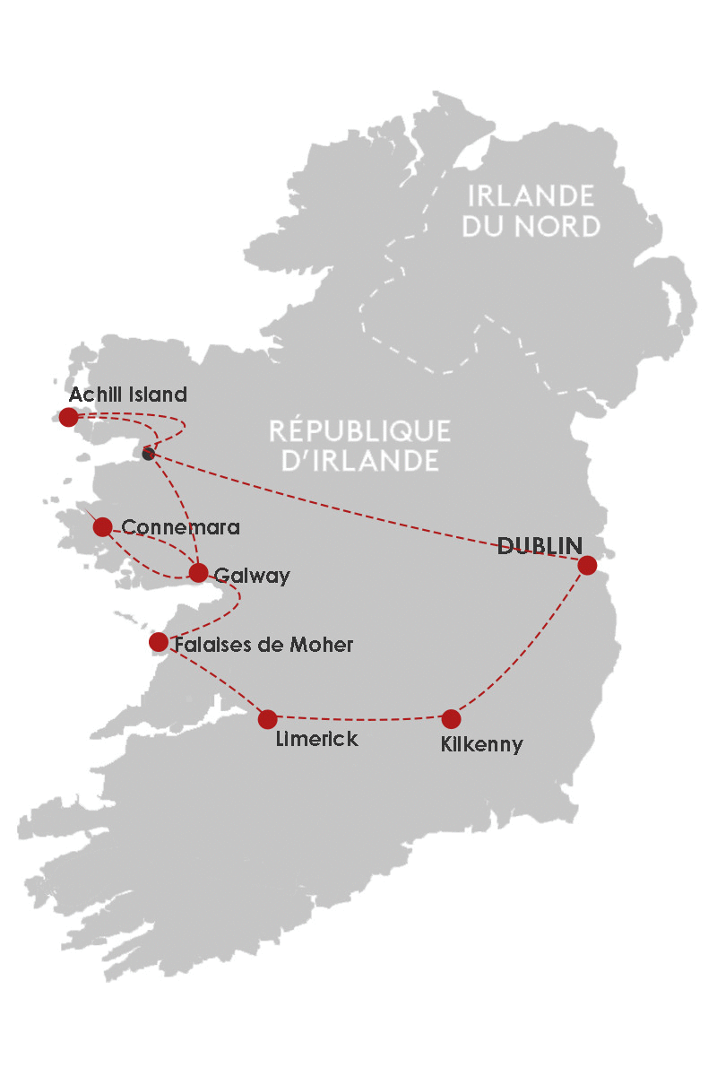 Autotour Road Trip Irlandais - Manoir & Hôtel dublin Irlande