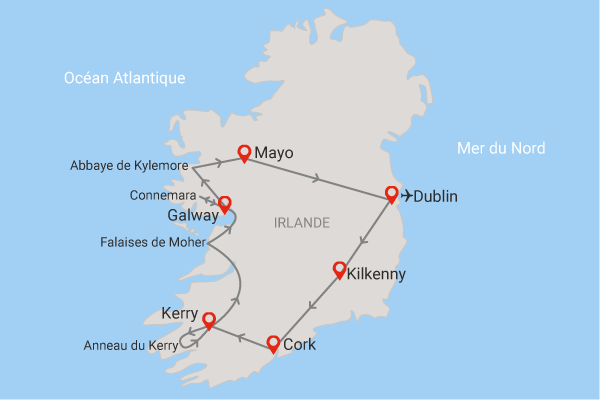 Autotour Best of Irlande, l'essentiel en liberté dublin Irlande
