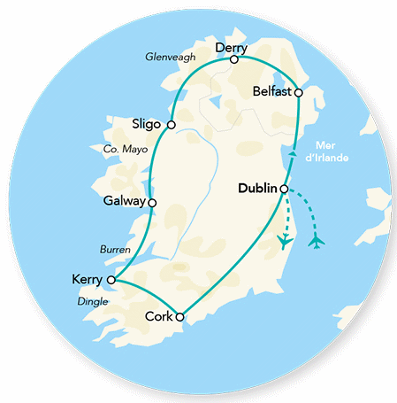 Circuit Splendeurs d'Irlande dublin Irlande