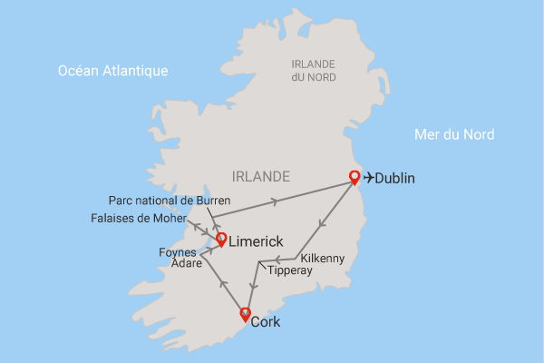 Autotour L'Irlande culinaire en liberté dublin Irlande