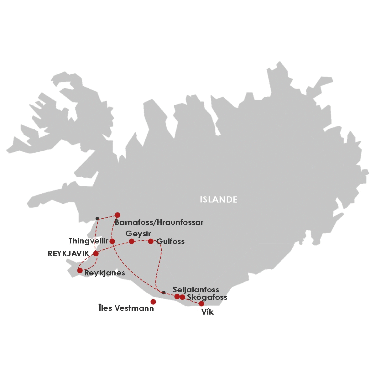 Autotour Incontournables du Sud keflavik Islande