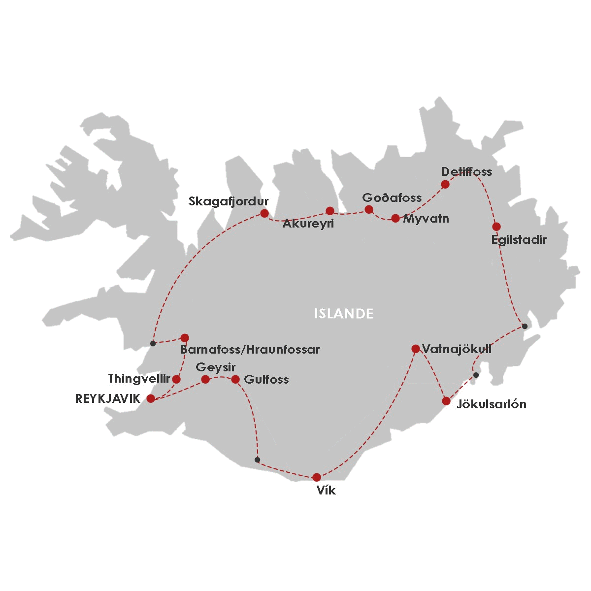 Autotour Islande 360° - SDB Privative keflavik Islande