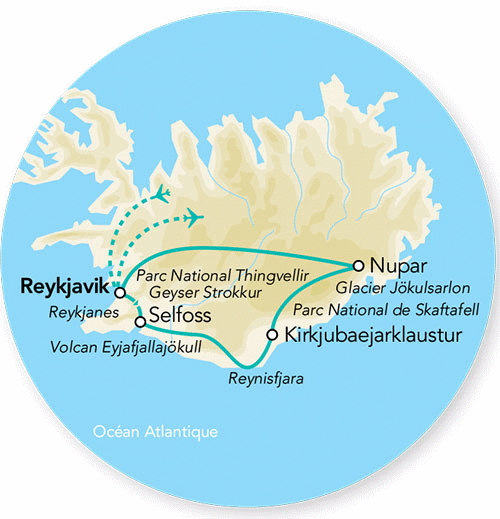Circuit Splendeurs de l'Islande en Hiver keflavik Islande