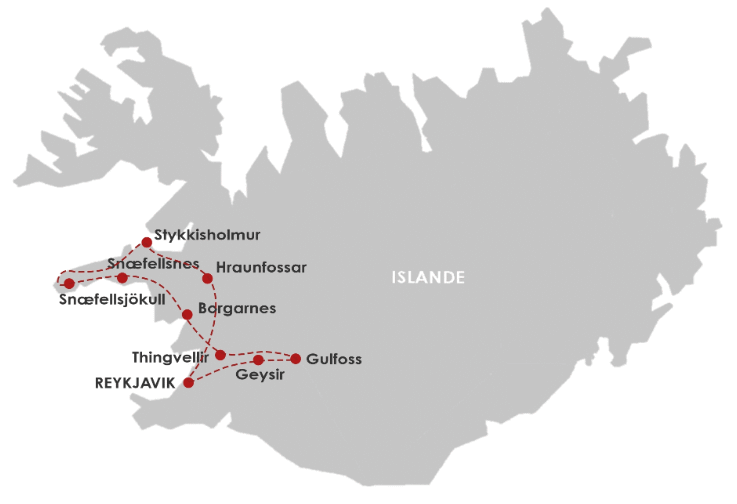 Circuit Echappée Boréale Reykjavik Islande