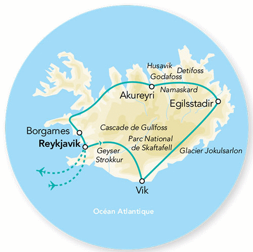 Circuit Splendeurs de l'Islande (version confort) reykjavik Islande