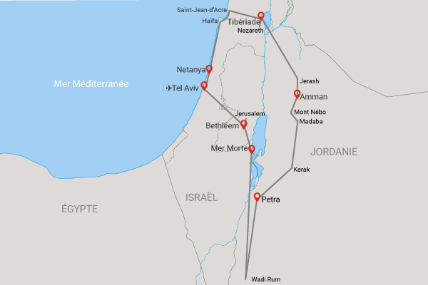 Circuit Au carrefour de l'histoire Israel Jordanie 3 et 4 tel_aviv Israel