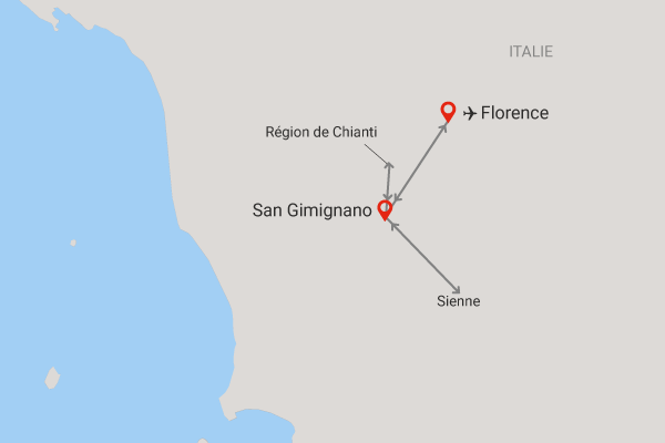 Autotour - Balade en Toscane : route des vins en 3 nuits florence Italie