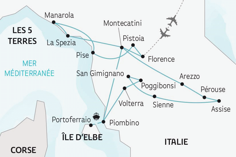 Circuit Le Grand Tour de Toscane florence Italie