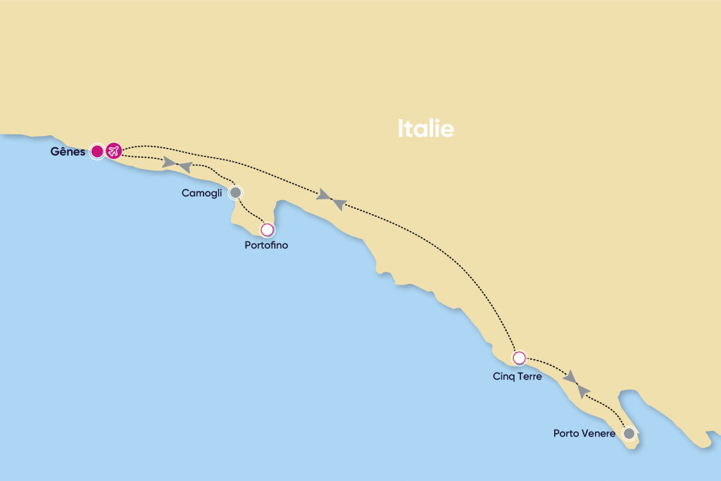 Autotour Break dans les Cinque Terre genes Italie