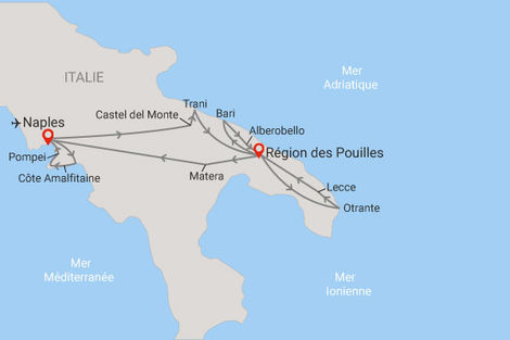 Carte itinéraire