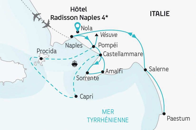 Circuit Naples, la plus belle baie au monde ! naples Italie