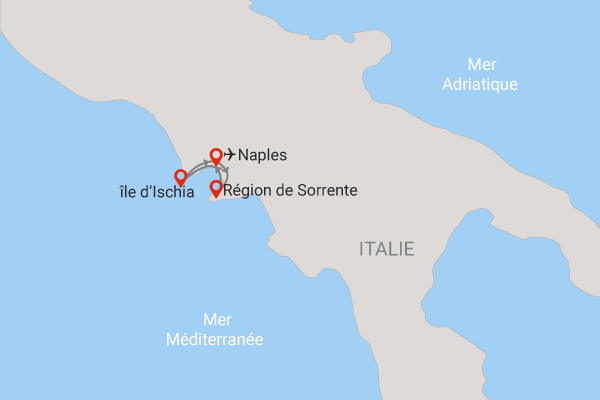 Autotour Sorrento et les îles de la Baie de Naples naples Italie