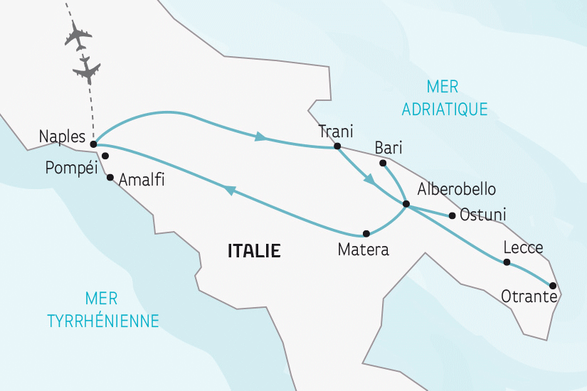 Circuit Splendeurs du Sud de l'Italie naples Italie