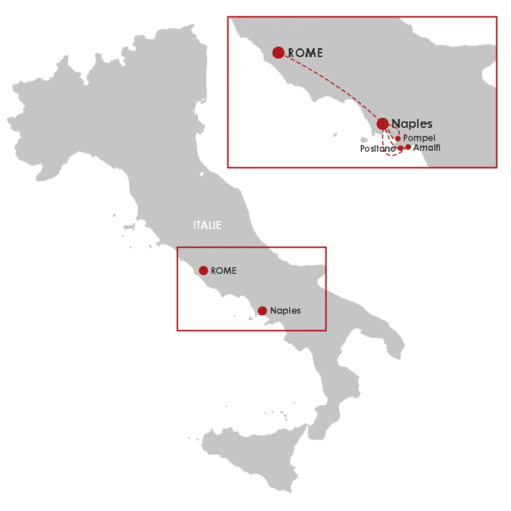 Circuit Accompagné Rome & la côte Amalfitaine rome Italie
