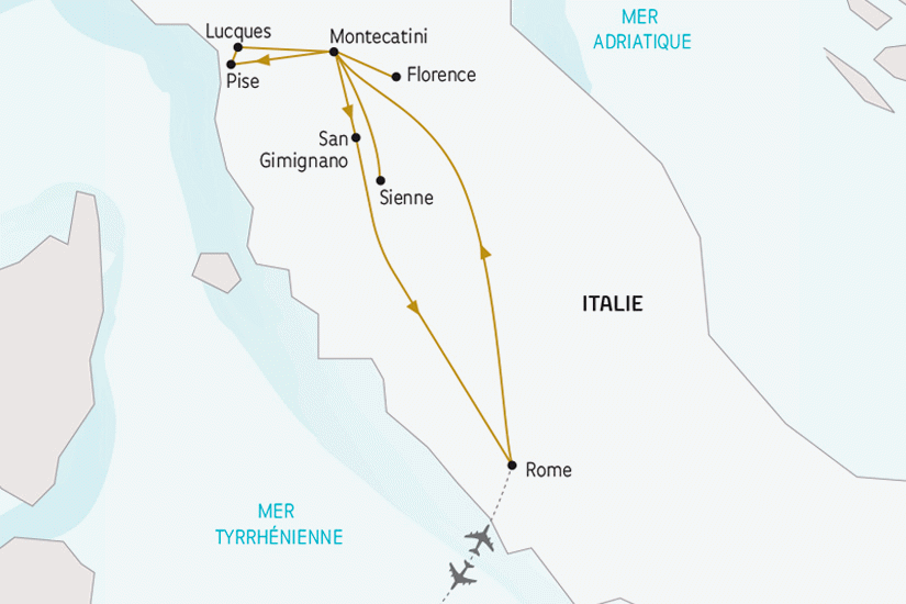 Circuit Rome et la Toscane, le voyage de l'année rome Italie