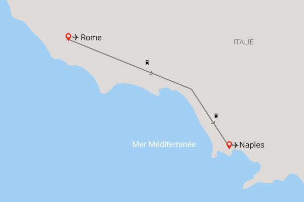 Circuit Rome et Naples en train rome Italie