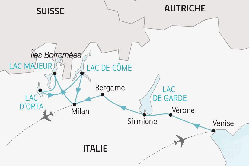 Circuit Les Lacs Italiens, Milan et Venise venise Italie