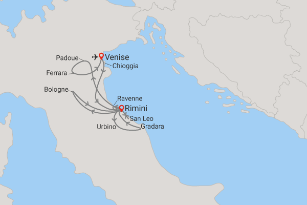Circuit Richesses d'Emilie Romagne venise Italie