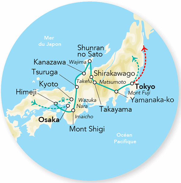 Circuit Immersion Intime au Japon - version véhicule privé - Limité à 12 pers. osaka Japon