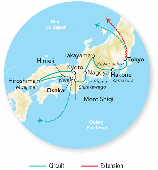 Circuit Merveilles du Japon & Alpes Japonaises - Limité à 24 pers. osaka Japon