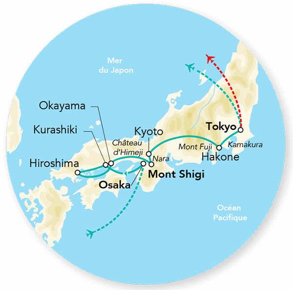 Circuit Splendeurs du Japon osaka Japon