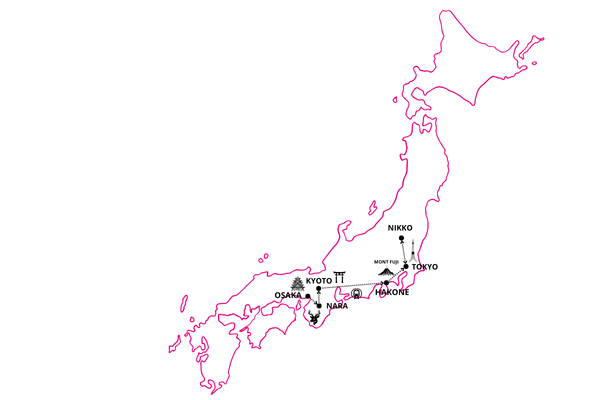 Circuit Sur les pas des Samouraïs et extension Nikko osaka Japon