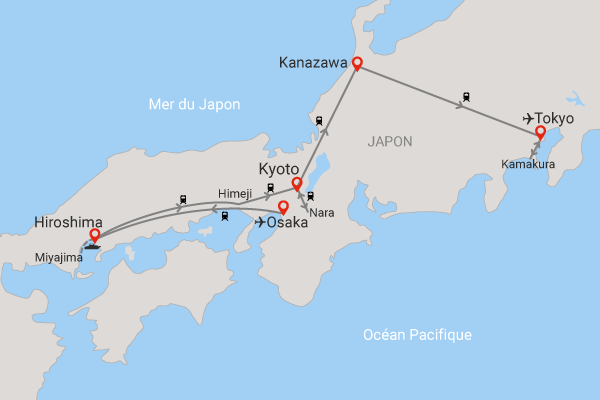 Circuit Grands sites en liberté, d'Osaka à Tokyo osaka Japon