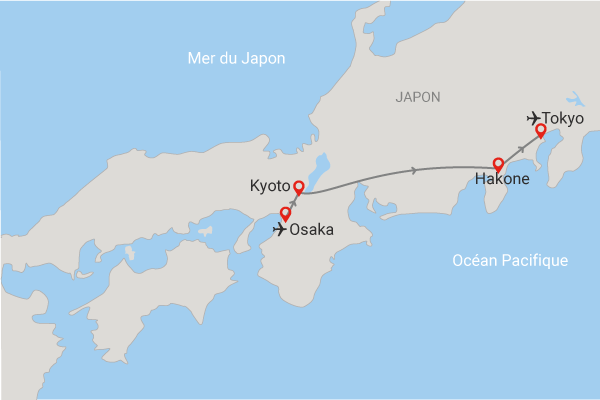 Circuit Voyage en liberté, le Japon, alliance du moderne et traditions osaka Japon