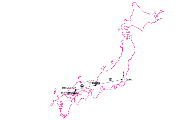 Circuit Capitales, Temples et Île Sacrée tokyo Japon