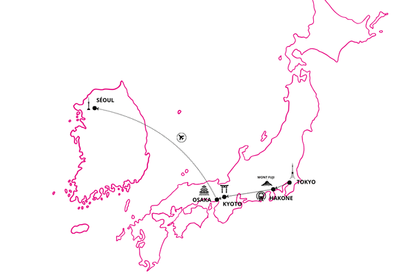 Circuit Japon-Corée, L'Eveil de Deux Mondes tokyo Japon