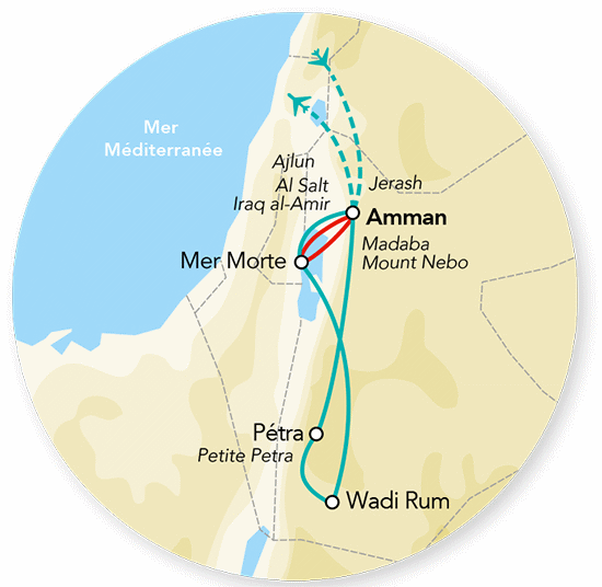 Circuit Splendeurs de Jordanie Catégorie 4* & Mer Morte en hôtel 4* - Limité à 25 pers. amman Jordanie