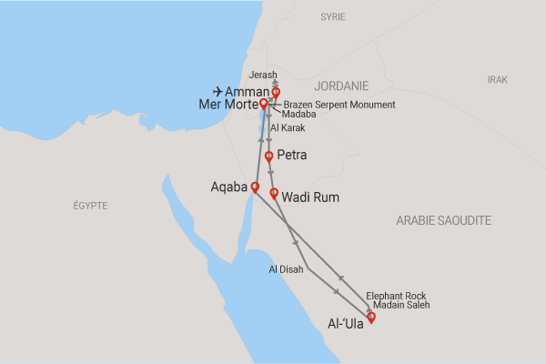 Circuit Jordanie et Arabie, les royaumes du désert amman Jordanie