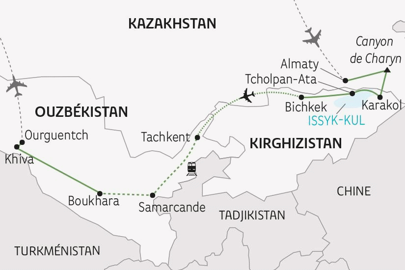 Circuit La Grande Traversée de l'Asie Centrale almaty Kazakhstan