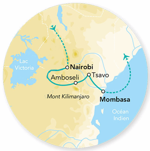 Combiné circuit et hôtel Douceurs du Kenya - Limité à 6 pers./véhicule nairobi Kenya