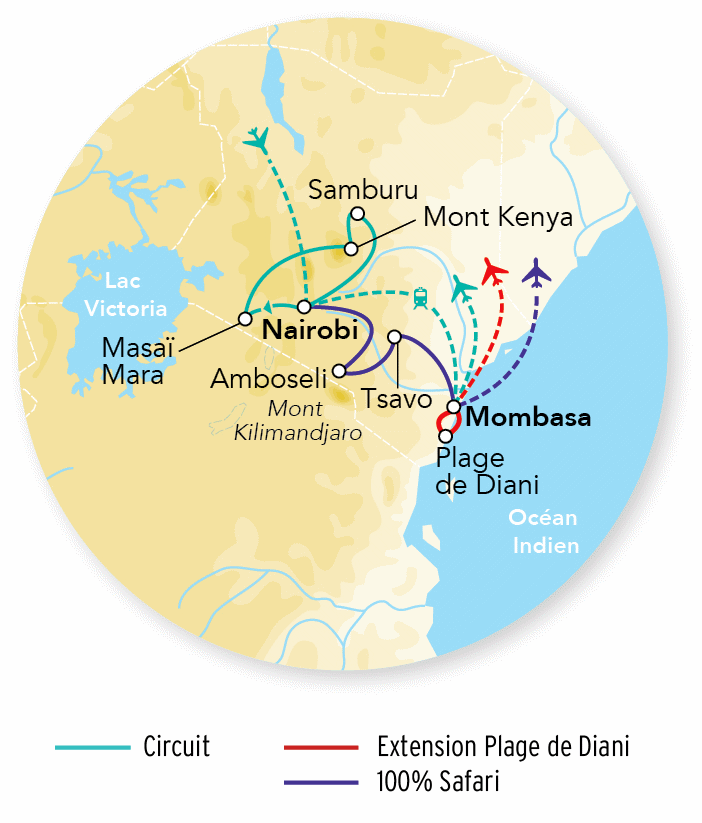 Circuit Explorations du Kenya - Limité à 6 pers./véhicule nairobi Kenya