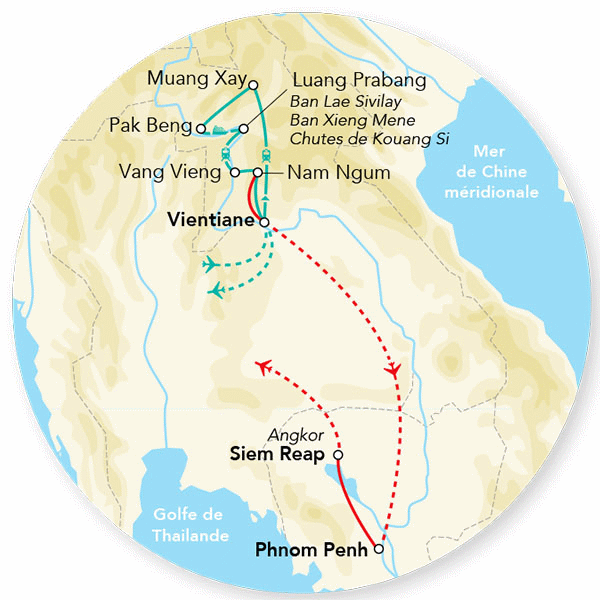 Circuit Immersion au Laos & Cambodge - Limité à 12 pers. vientiane Laos