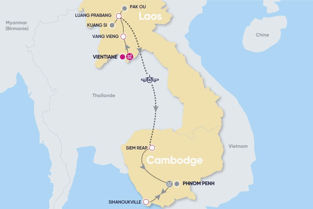 Circuit L'essentiel du Laos & Cambodge & Plage vientiane Laos