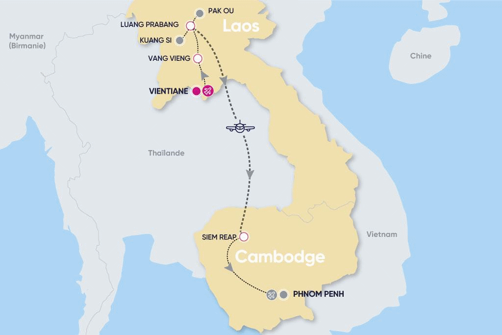 Circuit L'essentiel du Laos & Cambodge 12 jours / 9 nuits vientiane Laos