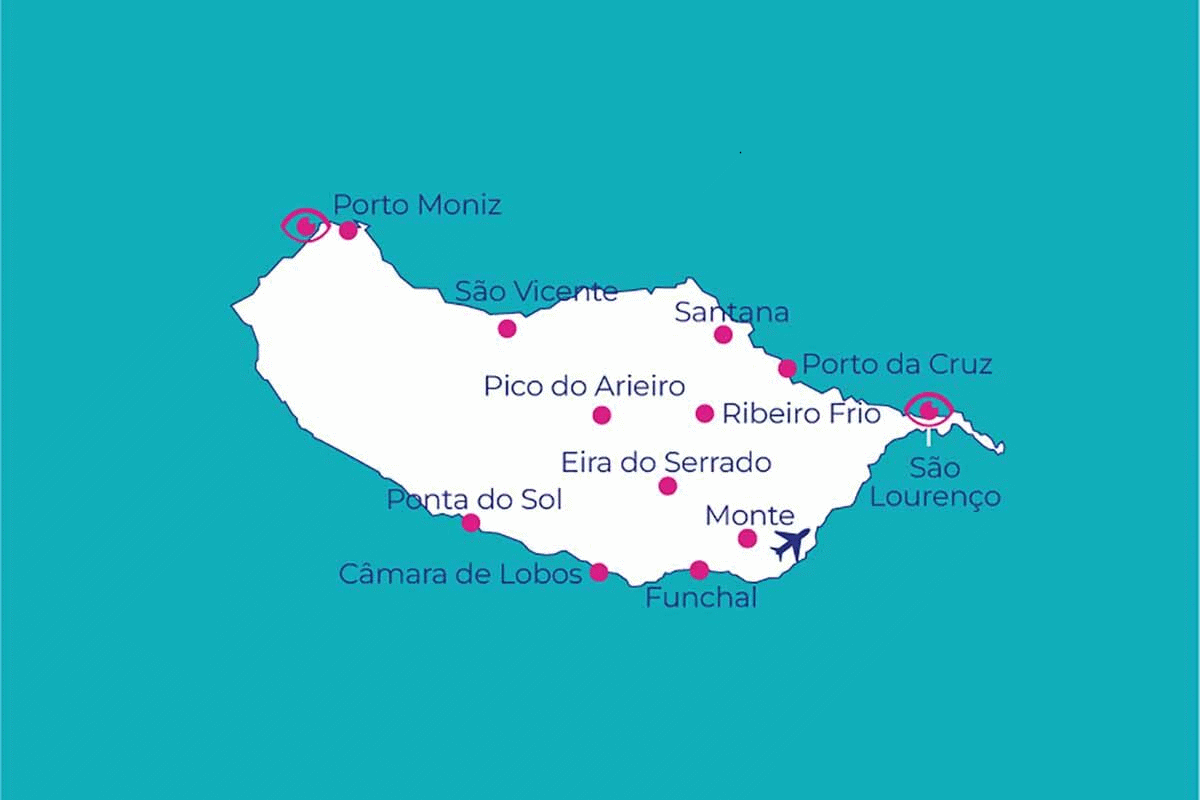 Circuit Echappée entre Terre et Mer à Madère depuis l'hôtel Cabo Girão funchal Madère