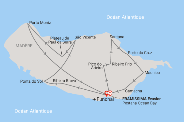 Circuit Nature et traditions, extension 3 nuits au Framissima Évasion Pestana Ocean Bay funchal Madère