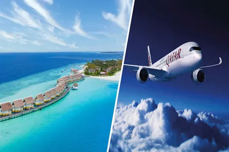 Club Framissima SAii Lagoon Curio By Hilton avec vol Qatar Airways atoll_de_male_sud Maldives