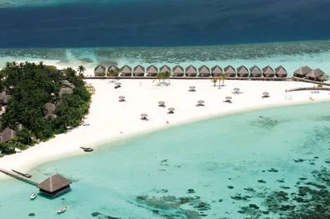 Vue panoramique - Hôtel Constance Moofushi Resort 5* Male Maldives