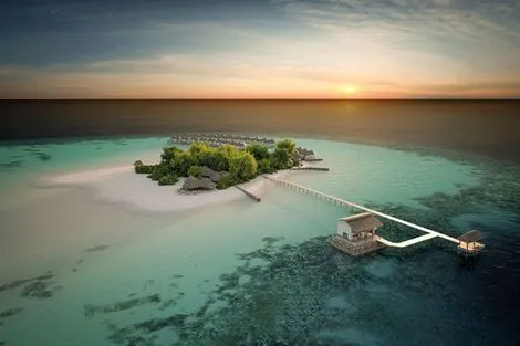 Vue panoramique - Hôtel Drift Thelu Veliga Retreat 5* Male Maldives