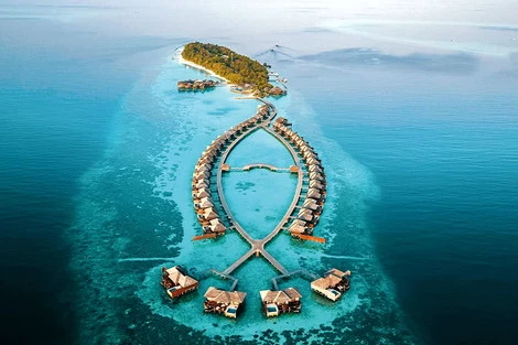 Vue panoramique - Hôtel Lily Beach Resort & Spa 5* Male Maldives
