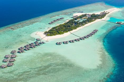 Vue panoramique - Hôtel Veligandu Island Resort & Spa 4* Male Maldives