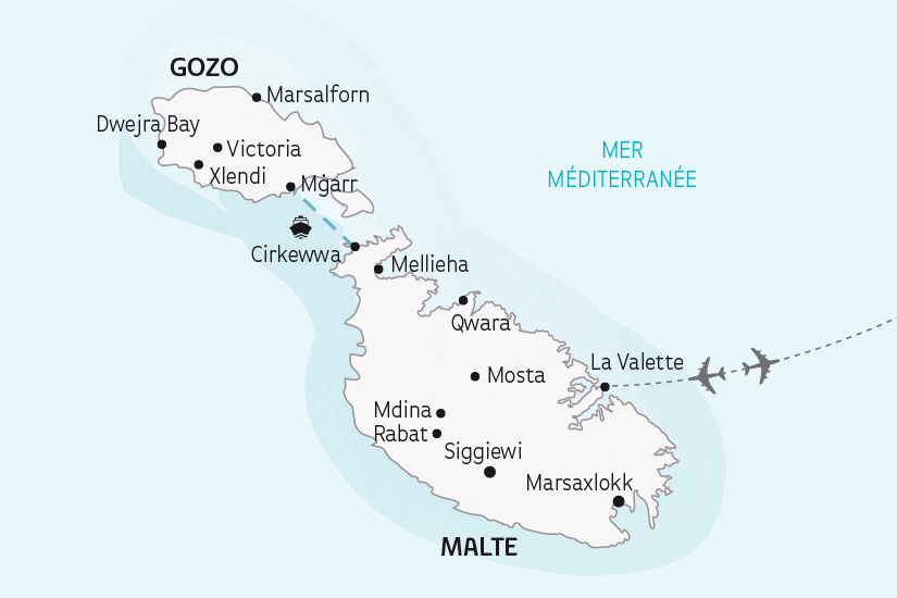 Circuit Malte, l'Île des Chevaliers la_valette Malte