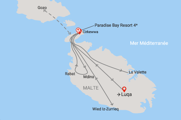 Circuit Beautés maltaises - Paradise Bay Resort Hotel mellieha_bay Malte