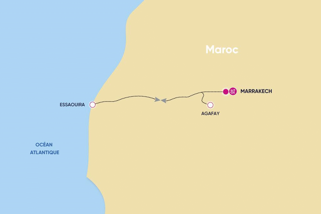Circuit Entre Mer & Désert marrakech Maroc