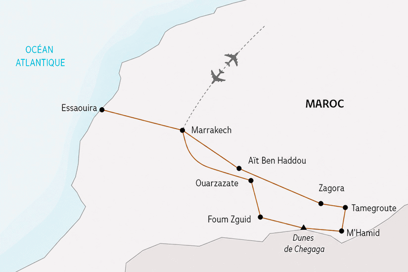 Circuit Petit groupe - Le Maroc, entre Mer et Désert marrakech Maroc