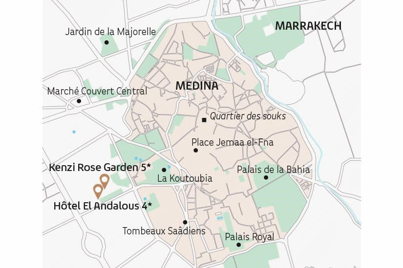 Circuit City break à Marrakech à l'hôtel El Andalous marrakech Maroc